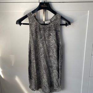 Wilfred 100% silk patterned tank top